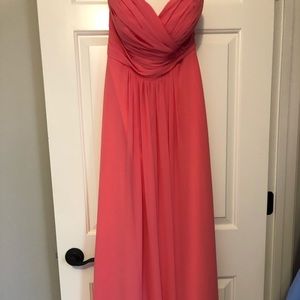 Floor length bridesmaid dress
